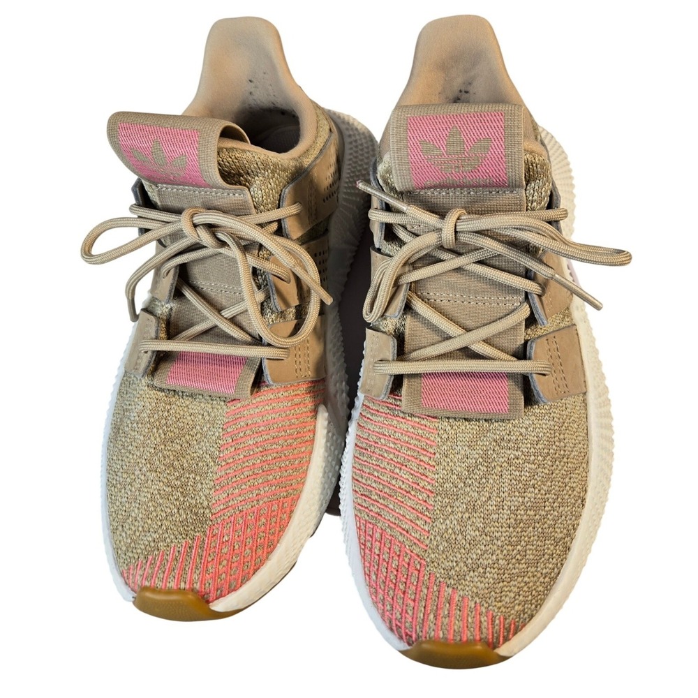 Adidas Originals Prophere Trace Khaki Pink Sneakers B37659 Womens Size 7.5